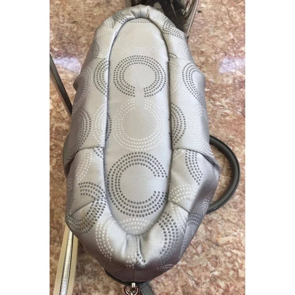 Coach 15935 Madison Grey Sophia OP Dotted Art Convertible Satchel EUC MSRP $298.